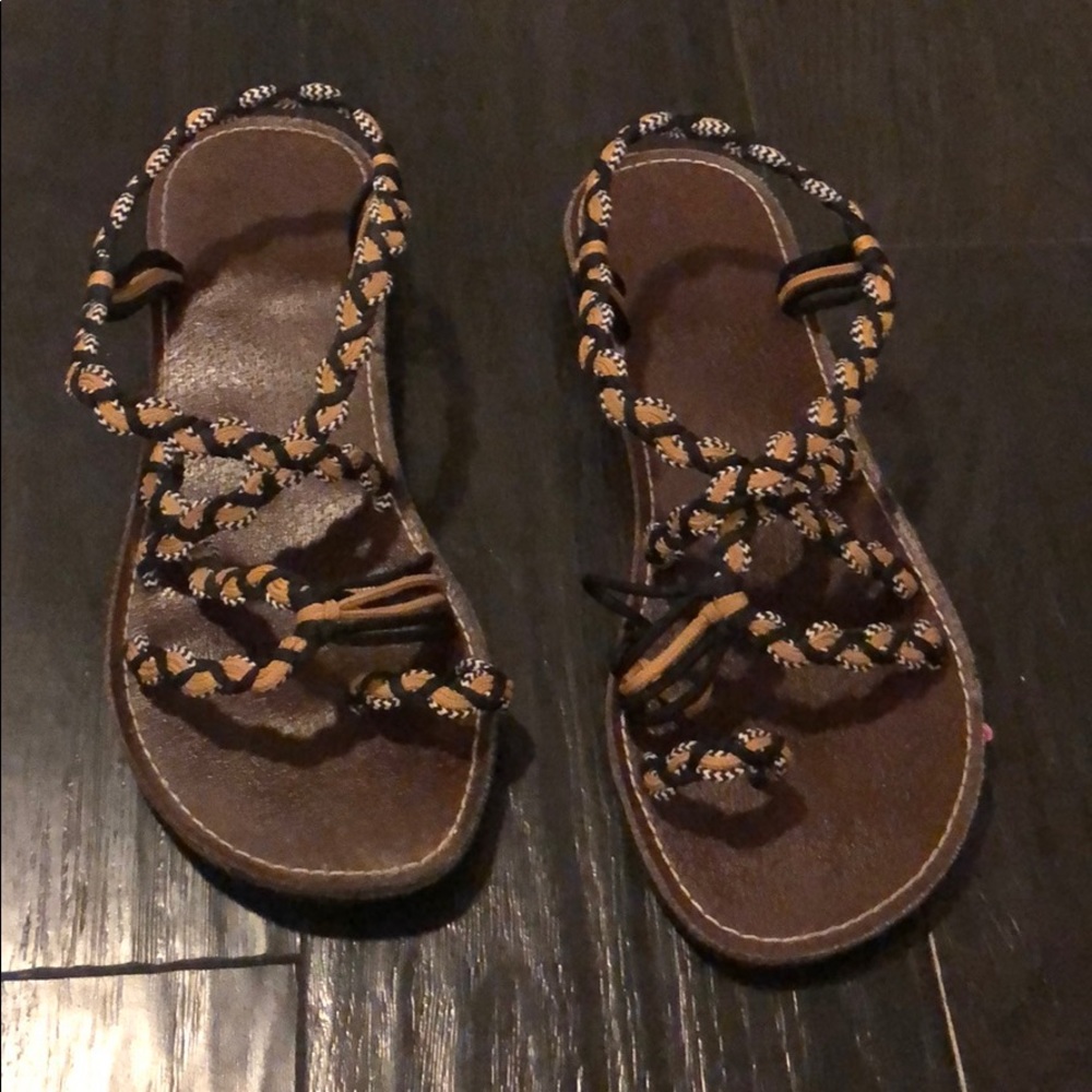 Rope sandals— hardly worn